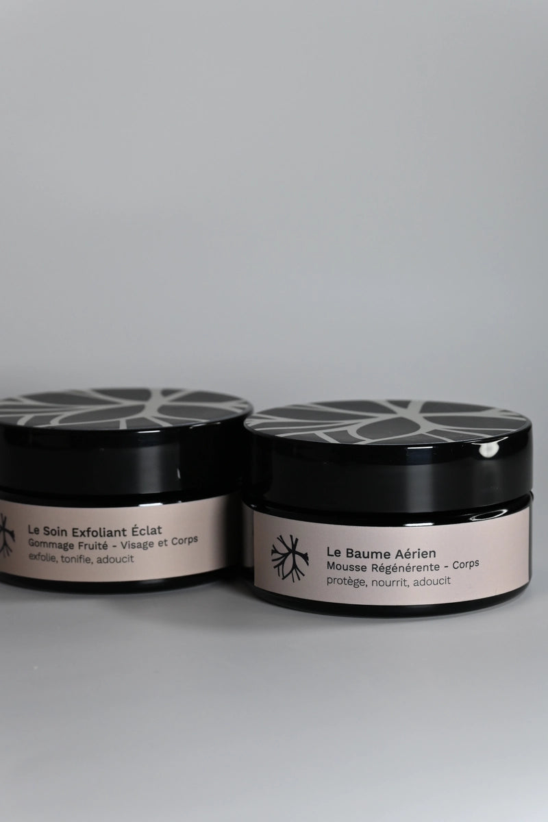 routine corps valambrun cosmétiques saly cosmétiques soin exfoliant baume aérien