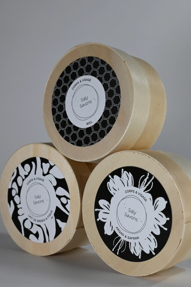 trio savons trésor locaux saly savons et saly cosmétiques avec boite