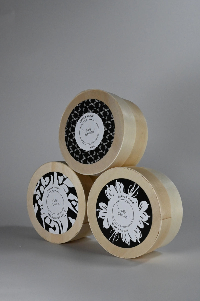 trio savons trésor locaux saly savons et saly cosmétiques avec boite