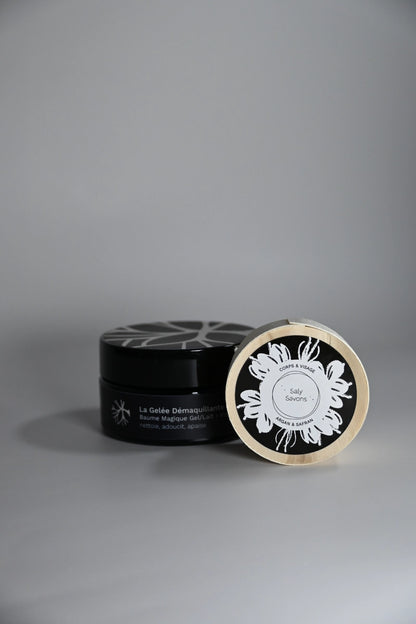 duo double nettoyage valambrun cosmétiques saly savons saly cosmétiques gelée démaquillante savon argan et safran