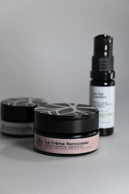 routine jour nuit valamabrun cosmétiques saly cosmétiques la crème renouveau la crème renouveau le fluide essentiel